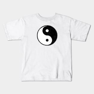 YING-YANG SYMBOL IN OIL Kids T-Shirt